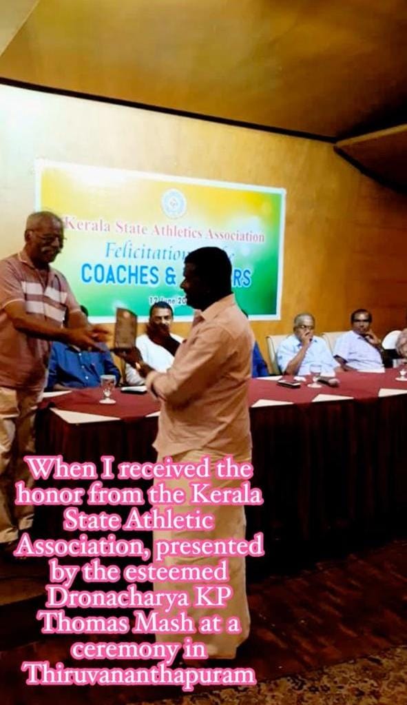 2017 Best Coach Award Kerala