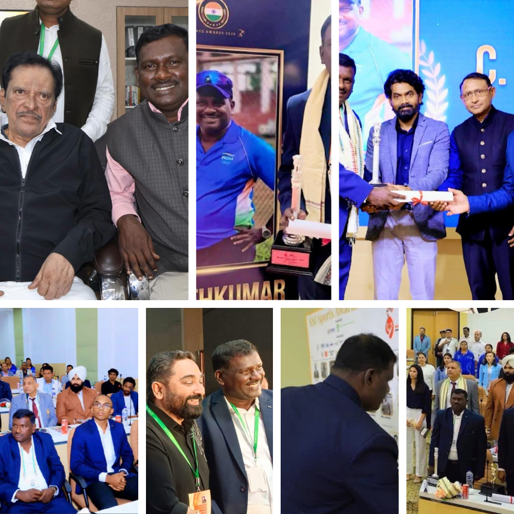 Dr C Ajithkumar Receives Best Grassroot Coach Award 2025 for Outstanding Contribution to Indian Athletics