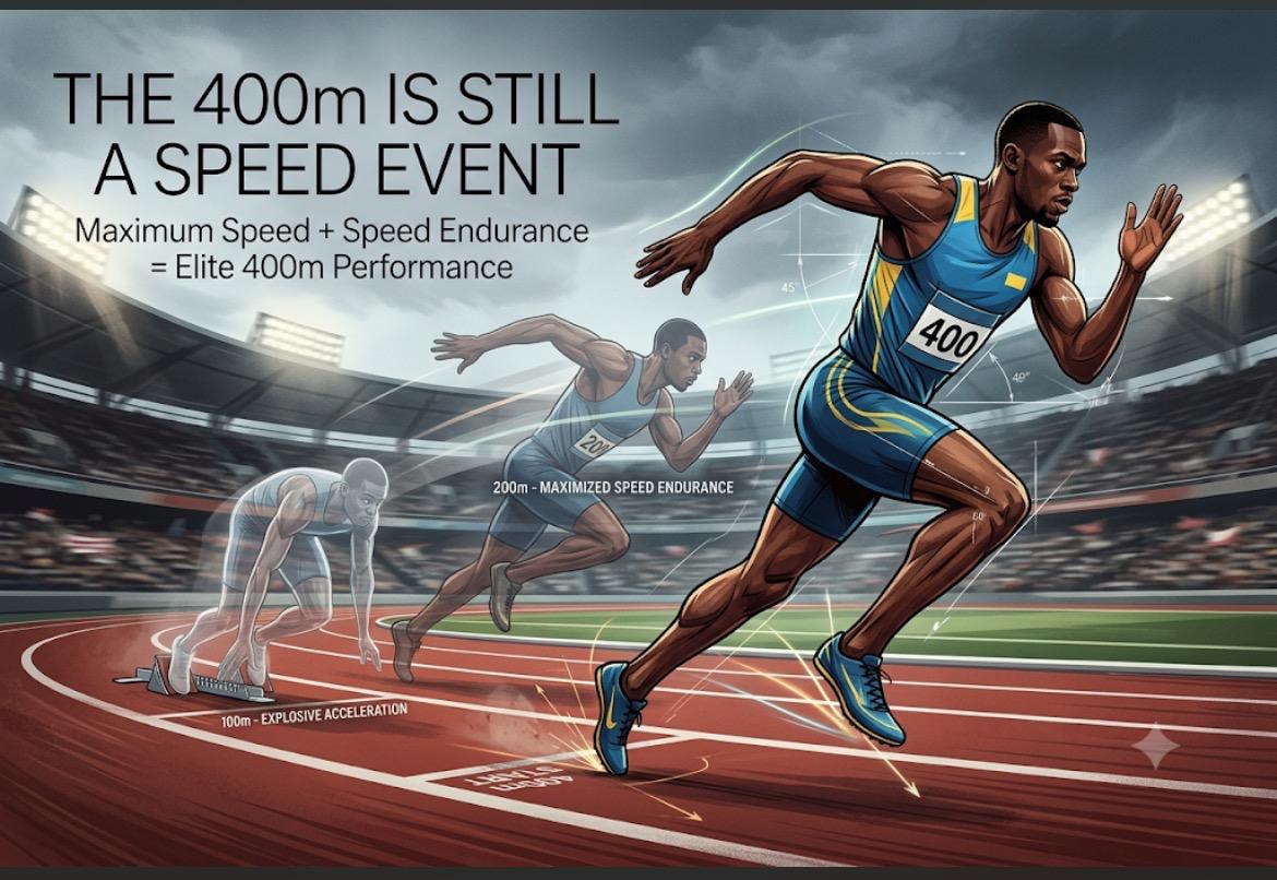The 400 Metres is Still a Speed Event: A Scientific Analysis for Coaches and Athletes
